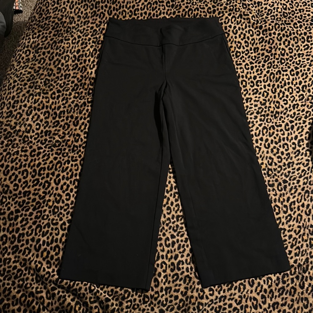 MARIO SERRANI BLACK WIDE LEG PANTS NWOT